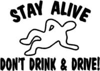 Dont Drink and Drive Decal