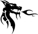 Dragon Vinyl Die Cut Decal Stickers 06