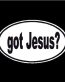 Got Jesus Oval Decal