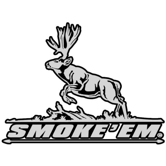 GRAY BLACK WHITE Smoke 'Em Mule Deer Decal 2