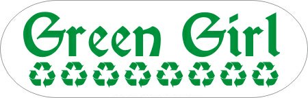 Green Girl Bumper Sticker