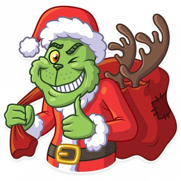 grinch stole christmas_cartoon sticker 13 - Pro Sport Stickers