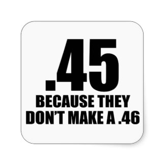 gun control sticker 45