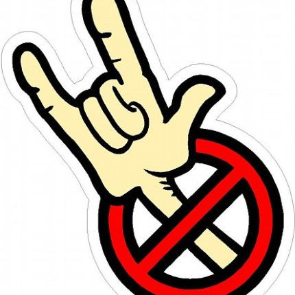 HAND SIGNS REBEL STICKER 2