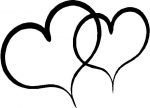 Hearts Diecut Vinyl Decal Sticker