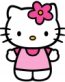 Hello K Pink Flower Decal 2