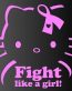 Kitty Kat Fight Like a Girl Sticker