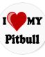 i love my pitbull round sticker