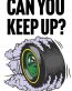 Keep Up Racing Sticker