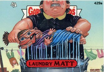 Laundry MATT Funny Decal Name Sticker