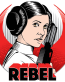 Leia_Rebel Sticker
