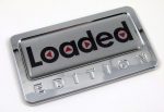 loaded special edition adhesive chrome emblem