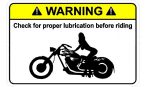 Lubrication Motorcycle Sticker Pack