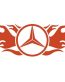 Mercedes Flames Back Auto Graphics