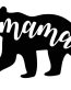 MOMMA BEAR CHICK DECAL BEAR SHAPE