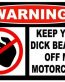 Motorcycle Funny Warning Sticker Set