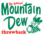 Mountain Dew THROW BACK LOGO sticker