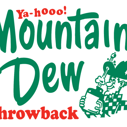 Mountain Dew THROW BACK LOGO sticker