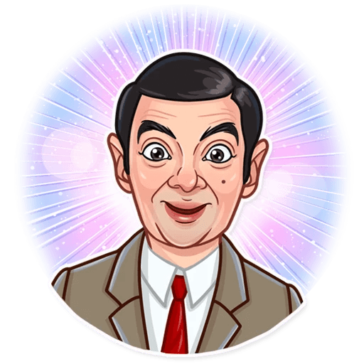 mr bean show funny car sticker 14