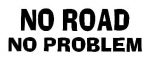 No Road No Problem Sticker