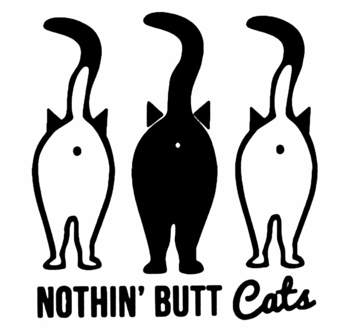 NOTHING BUTT CATS DECAL