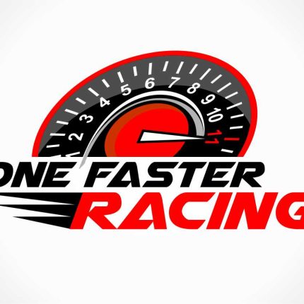 ONE FASTER RACING LOGO AUTO STICKER