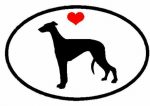 Oval Greyhound Decal