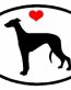 Oval Greyhound Decal