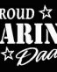 PROUD Military Stickers MARINE DAD
