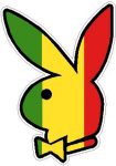 Rasta Playboy Sticker