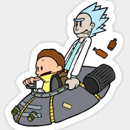 RICK AND MORTY STICKER 44