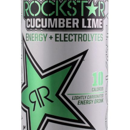 Rockstar CUCUMBER LIME energy drink can shaped sticker