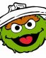 Sesame Street Muppet OSCAR SCRAM Funny Cartoon Sticker 4