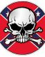 SKULL CIRCULAR FILLS Flag Rebel