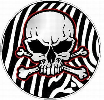 SKULL CIRCULAR FILLS Skin Zebra