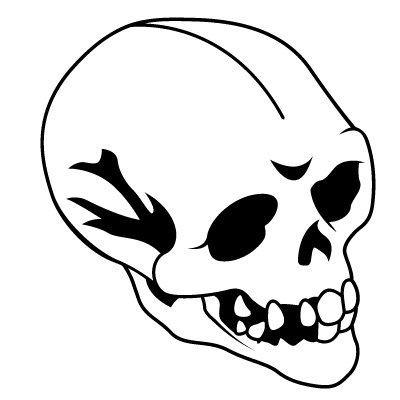 Skull Vinyl Decal Sticker 04