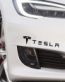 tesla with T die cut decal