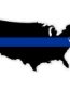 Thin Blue Line United States Logo Decal