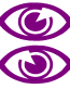 Eye ball sticker