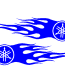 Yamaha flame decal