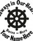 Always in Our Hearts Boat Steering Wheel Sticker