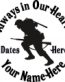 Always in Our Hearts Soldier Sticker