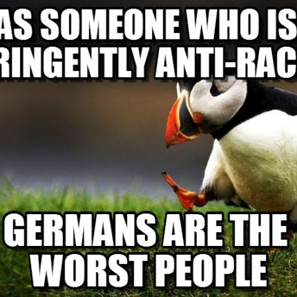 anti racism german bird sticker