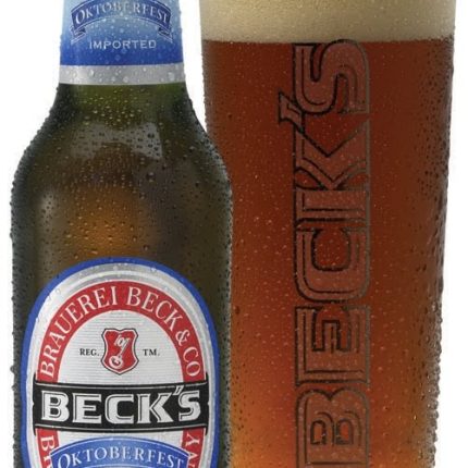 Becks Octoberfest Bottle and Mug Decal