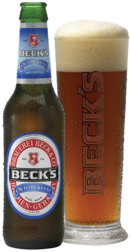 Becks Octoberfest Bottle and Mug Decal