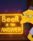 beer is the answer MOE sticker