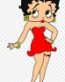 BETTY BOOP SWANKY STICKER