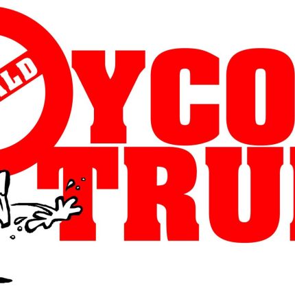 BOYCOTT TRUMP DOG PISS bumper STICKER