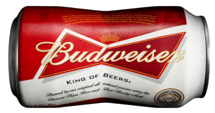 Budweiser Can New Beer Can Shaped Sticker