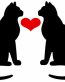 Cats In Love Color Decal 2